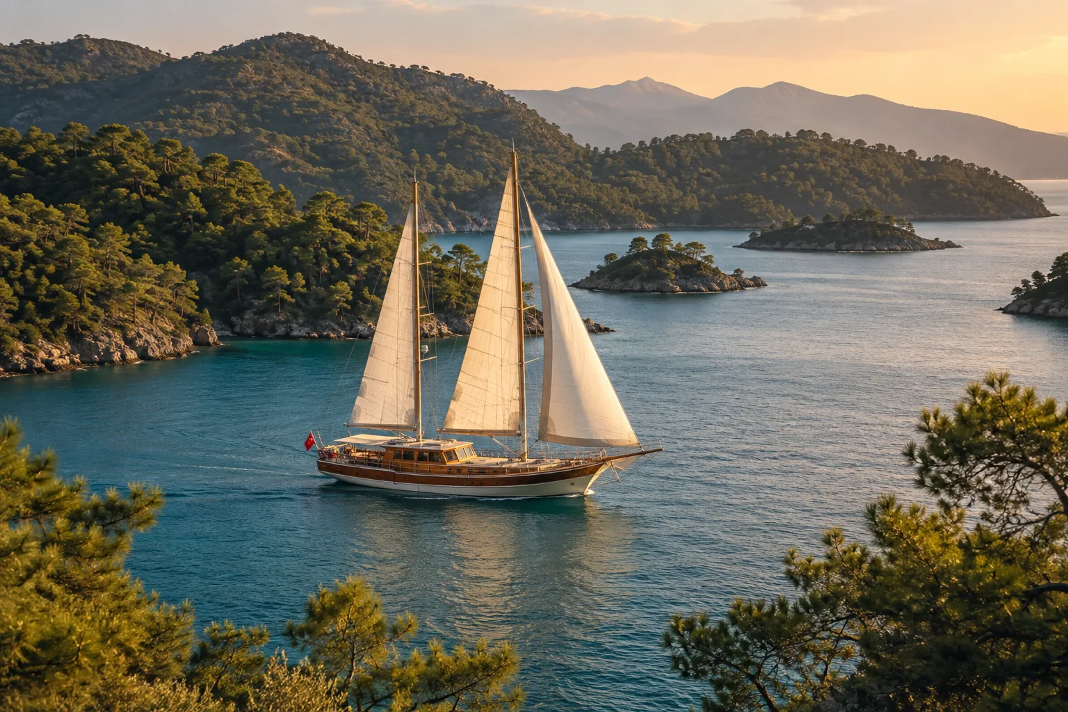Göcek yacht charter route